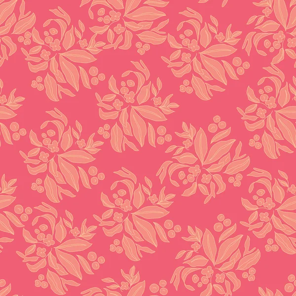 Floral Vector Naadloos Patroon Ontwerp Voor Behang Textiel Oppervlak Mode — Stockvector