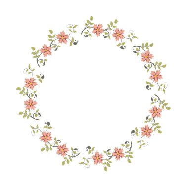 Duvar kağıdı, tekstil, yüzey, moda, arkaplan, fayans, sabit ev dekorasyonu, mobilya vs. için çiçek çelengi tasarımı.