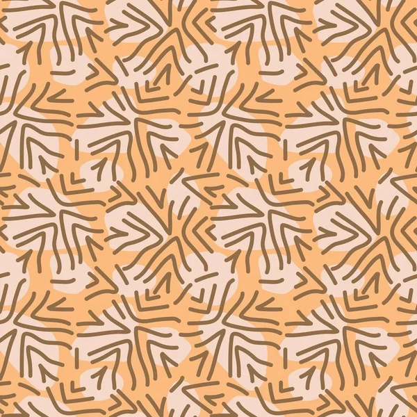 Lignes Courbe Abstraites Motif Sans Couture Pour Papier Peint Textile — Image vectorielle