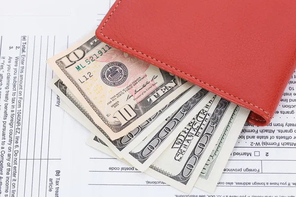 Para vergi formu arka plan üzerinde