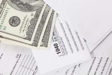 Para vergi formu arka plan üzerinde