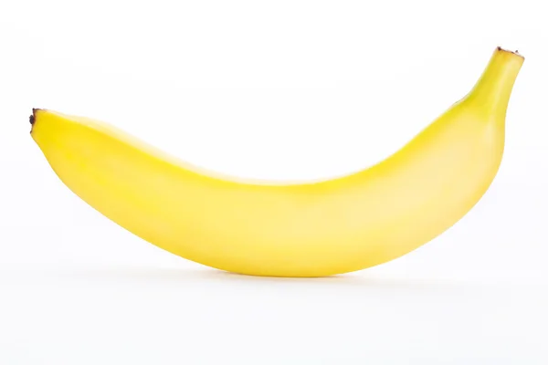 Banana isolerad på vit bakgrund urklippsbana — Stockfoto