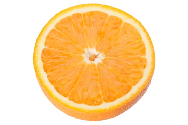 Plátek pomeranče na bílém pozadí — Stock fotografie