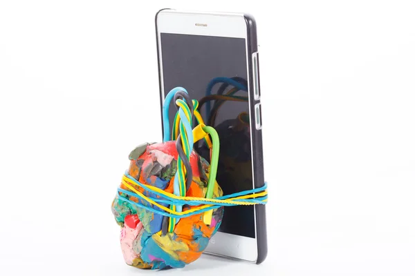 Improvised Explosive Device connected to cellphone — Stock Photo, Image