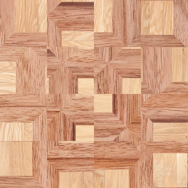 Fond en bois, motifs abstraits carrés — Photo