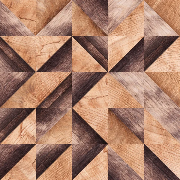 Holzgrund, Quadrate abstraktes Muster — Stockfoto