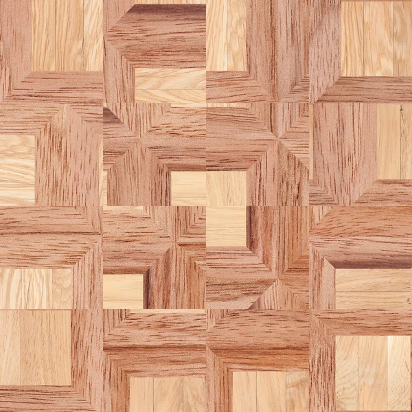 Fond en bois, motifs abstraits carrés — Photo