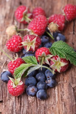 Waffle taze berry meyve ile