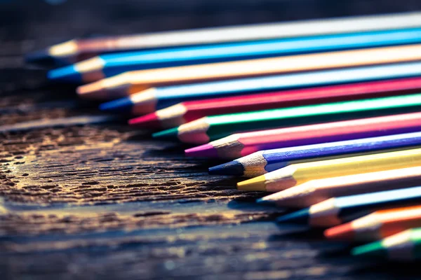 Color pencils. Styled concept photo — Stock Photo, Image