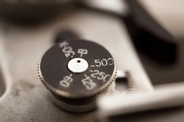 Close up of the part of old camera. — Stock Photo, Image