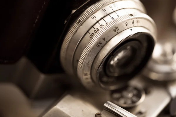 Close up of the part of old camera. — Stock Photo, Image