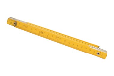 beyaz zemin üzerinde ahşap cetvel