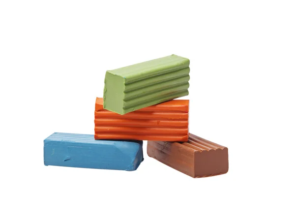 Kostky barevné Plastelíny — Stock fotografie