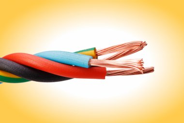 closeup elektrik kablosu
