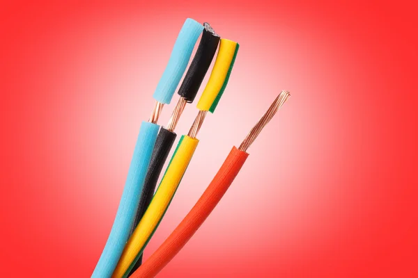 Closeup electric cable — Stock Photo, Image