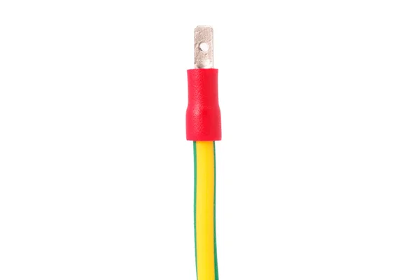 Conector de cable aislado sobre fondo blanco — Foto de Stock