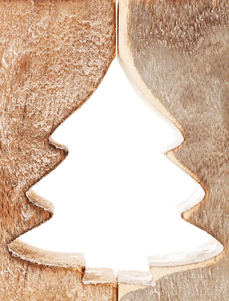 나무로 만든 크리스마스 트리 — 스톡 사진