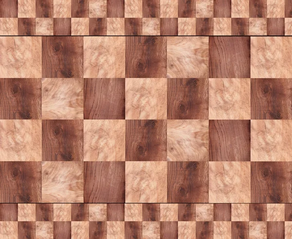 Wooden background, squares in a checkerboard pattern — Stock Photo, Image