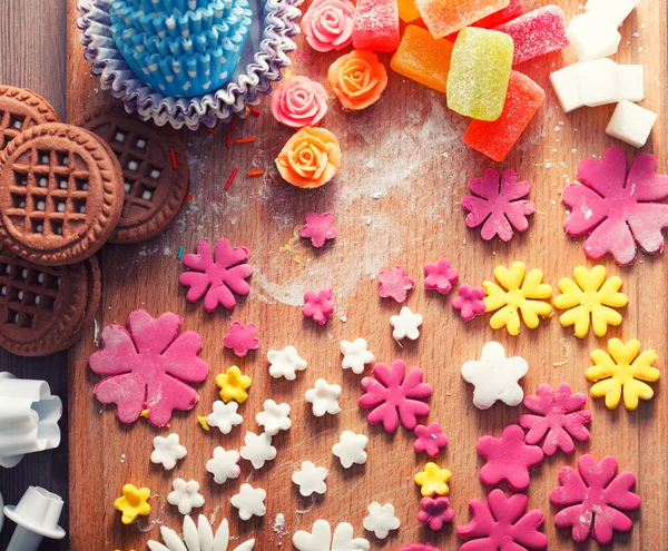 A variety of sweets to cook, pastry concept — Stock Photo, Image