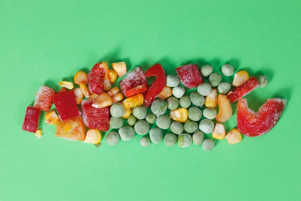 Verduras congeladas, concepto de alimentos —  Fotos de Stock