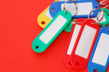 Renkli bir anahtar fobs topluluğu 