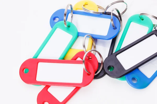 Collection of a colourful key fobs — Stock Photo, Image
