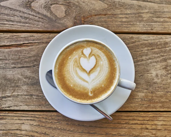 Secangkir kopi panas seni — Stok Foto