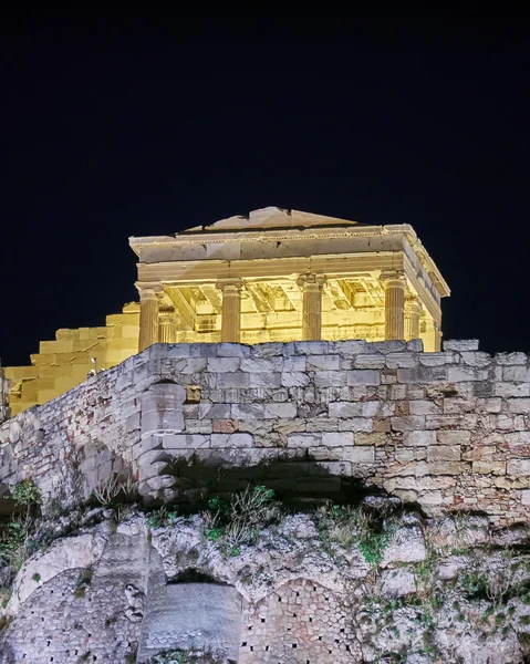 Atene Grecia, antico tempio sulla collina dell'acropoli — Foto Stock