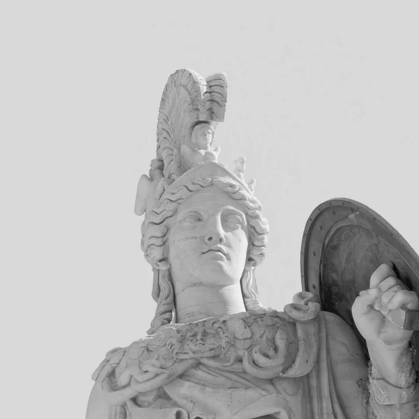 Athener Statue Die Antike Griechische Göttin Des Wissens Und Der — Stockfoto