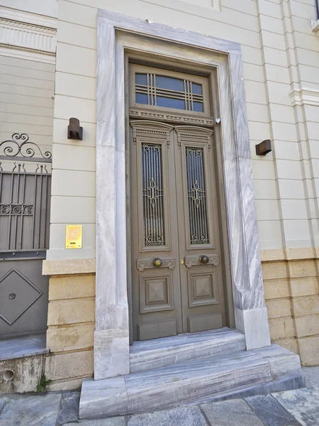 Porta della casa, Atene Grecia — Foto Stock