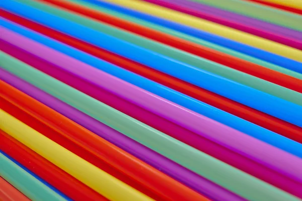 Variety of drinking straws — Stock Photo, Image