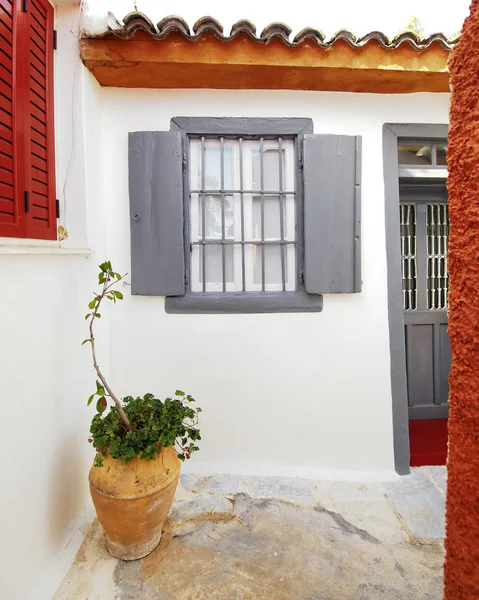 Athen Griechenland, Haus in Plaka alte Nachbarschaft — Stockfoto