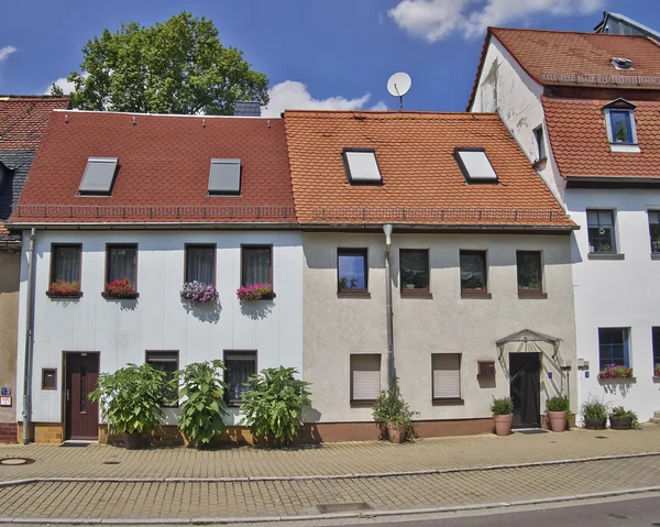 Hus fasad, Altenburg, Thüringen Tyskland — Stockfoto
