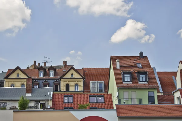 Färgglada hus, Altenburg Tyskland — Stockfoto