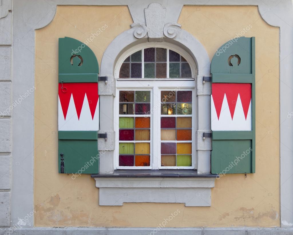 Buntes Fenster, bamberg, deutschland — Stockfoto