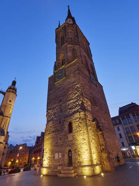 The Red Tower (der Roter Turm) in Halle an der Saale, Germany — Stock Photo, Image