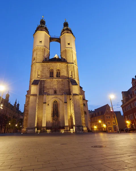 Church of Our Dear Lady (Marktkirche) in Halle, Germany — Stock Photo, Image