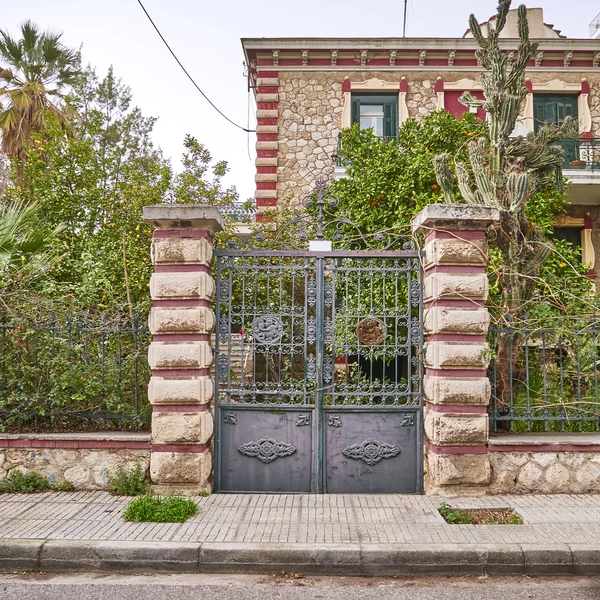 Casa entrada, Atenas Grécia — Fotografia de Stock