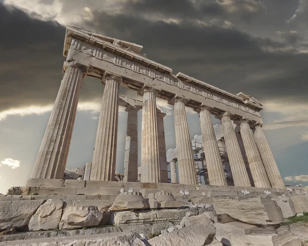 Parthenon op de Atheense Akropolis, Griekenland — Stockfoto