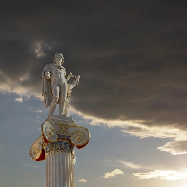 Estátua Apollo, o deus da poesia e da música — Fotografia de Stock