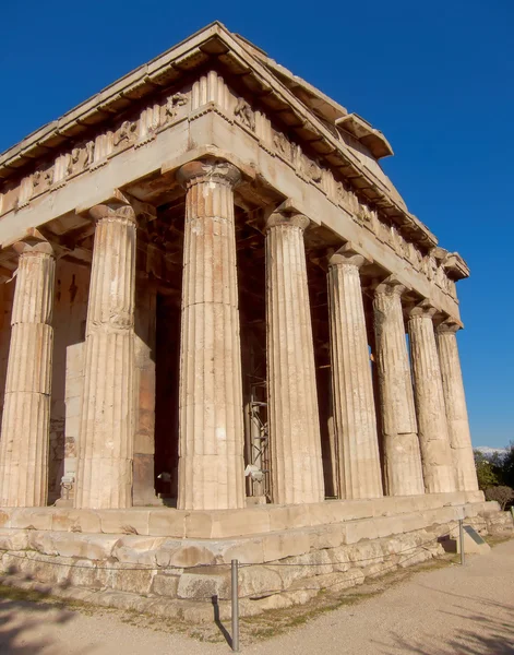 Tempel van hephaestus onder Akropolis van Athene, Griekenland — Stockfoto