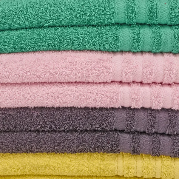Variety of colorful towels closeup — Stock Photo, Image