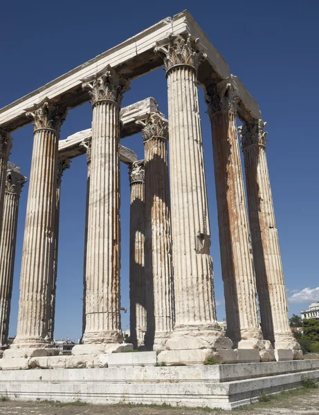 Athene Griekenland, Olympische Zeus tempel kolommen — Stockfoto