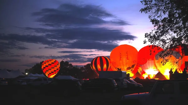 Gece Balon Festivali 'nde Sıcak Hava Balonları