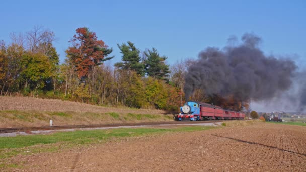 Ronks Pennsylvania Noviembre 2020 Thomas Tren Vapor Del Tanque Acerca — Vídeos de Stock