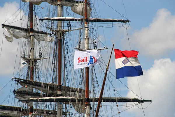 帆在荷兰的阿姆斯特丹事件 — 图库照片