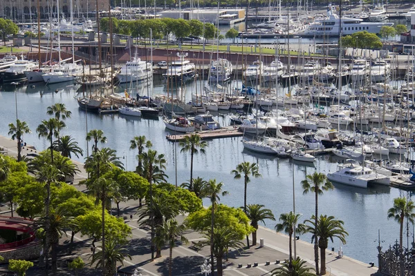 Yacht a Barcellona, Spagna — Foto Stock