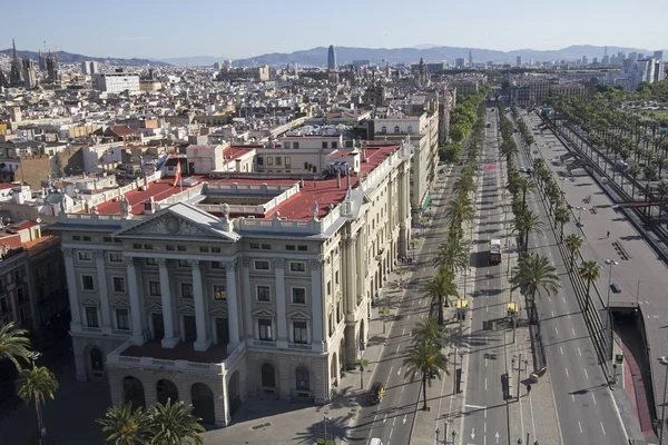 Boulevard van Barceloneta, Spanje — Stockfoto