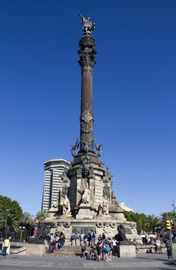 Columbus anıt Barcelona, İspanya