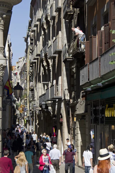 Barri Gotic en Barcelona — Foto de Stock